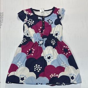 Floral Gymboree Kids Dress in Navy, Pink, and White